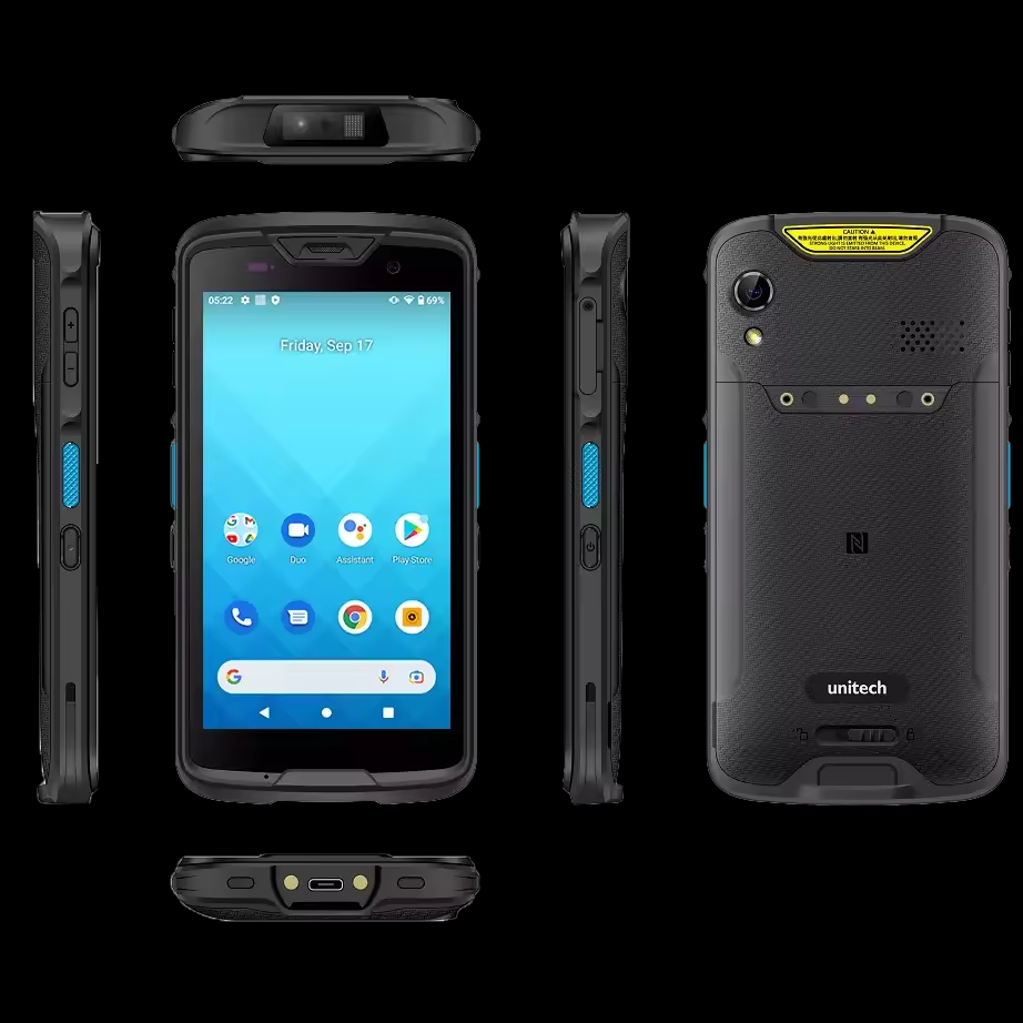 Unitech EA520 5inch Rugged 4+64G Android 11 System PDAs جامع البيانات مع متجر Google Play